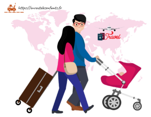 Illustration de l'article : Voyager à l'étranger avec un bébé en toute sécurité : 3 règles d'or que tous les parents devraient suivre