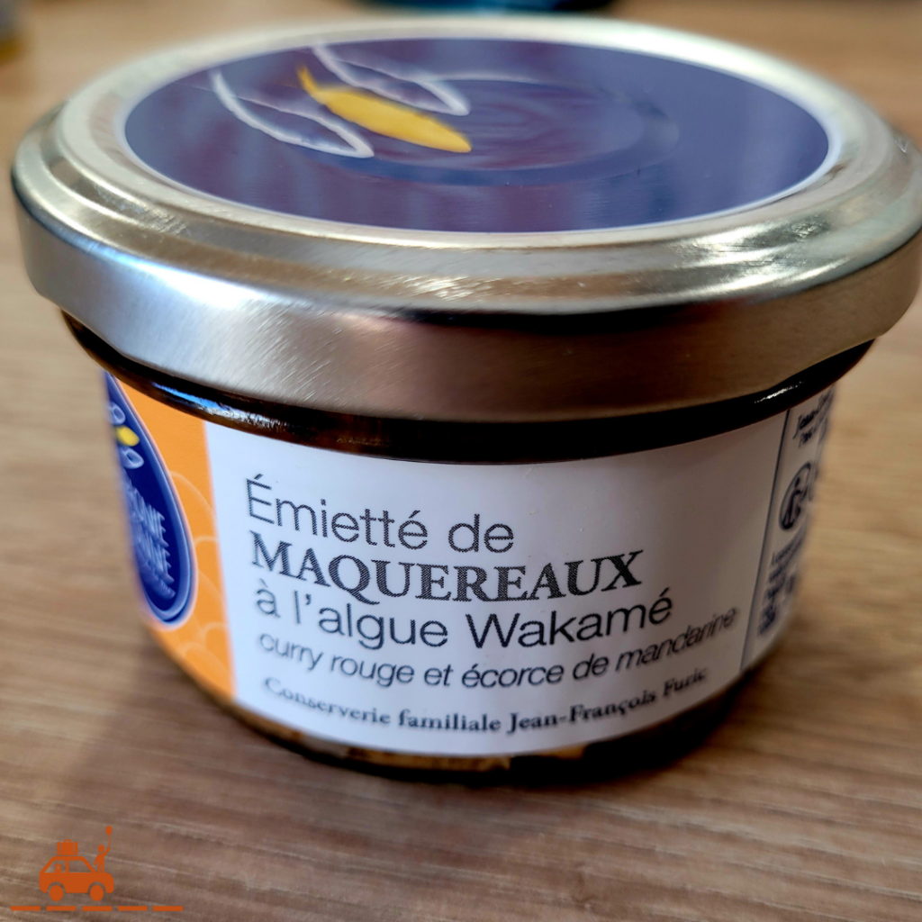 ingrédients : émietté de maquereaux à l'algue Wakamé - la conserverie bretonne