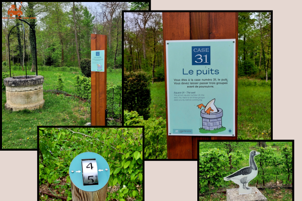 Jeu de l'oie géant au château de Chantilly