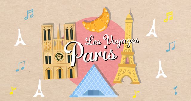 Octave et Melo voyage à Paris - illustration du Podcast
