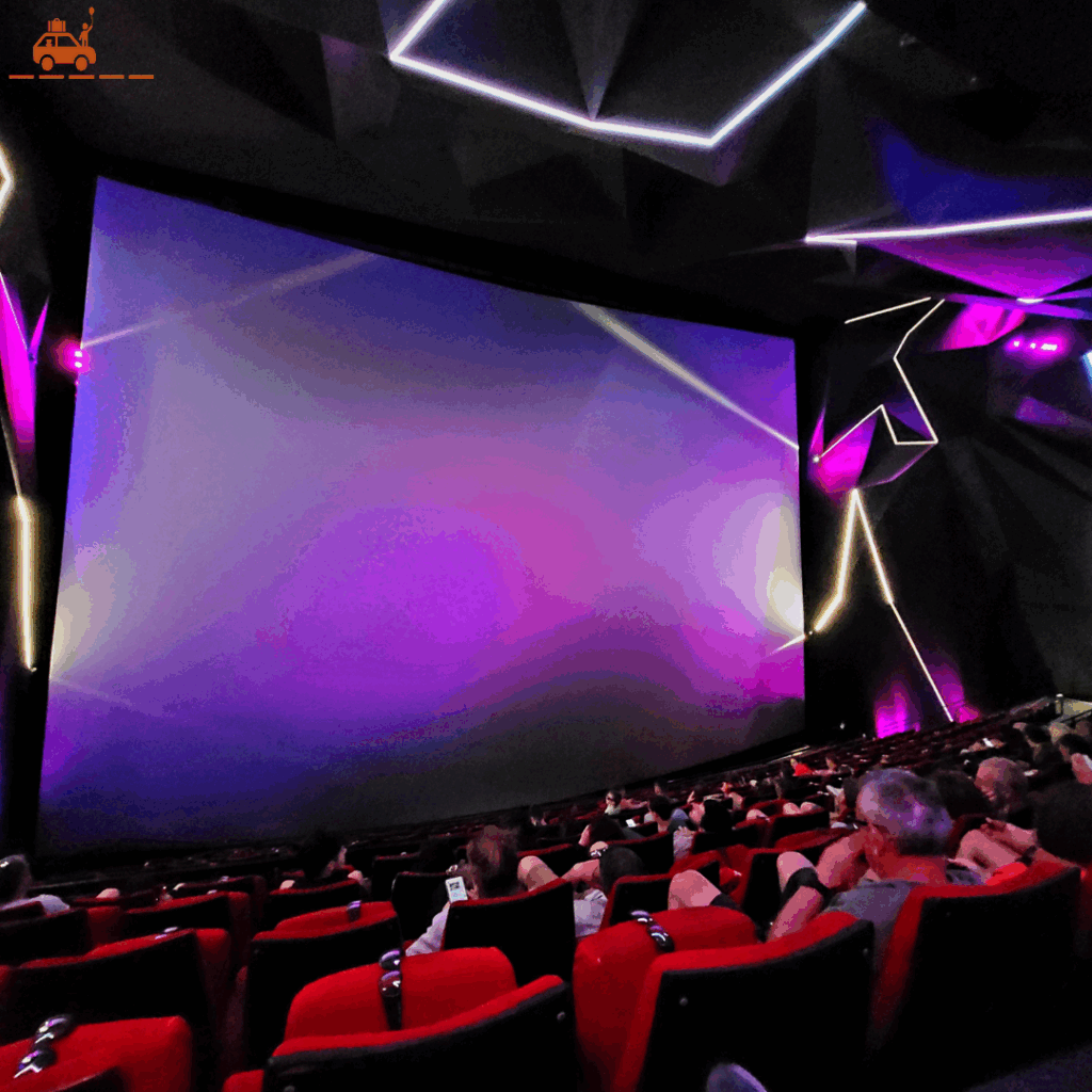 Une salle de projection de film en 3D au Futuroscope