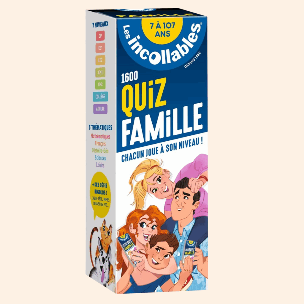 La quiz des incollables : une idée de jeux pour occuper toute la famille en voiture