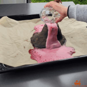 Volcan en pâte à sel