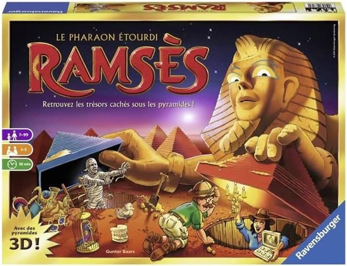 Jeu de société Ramsès - le pharaon étourdi pour les enfants à partir de 7 ans