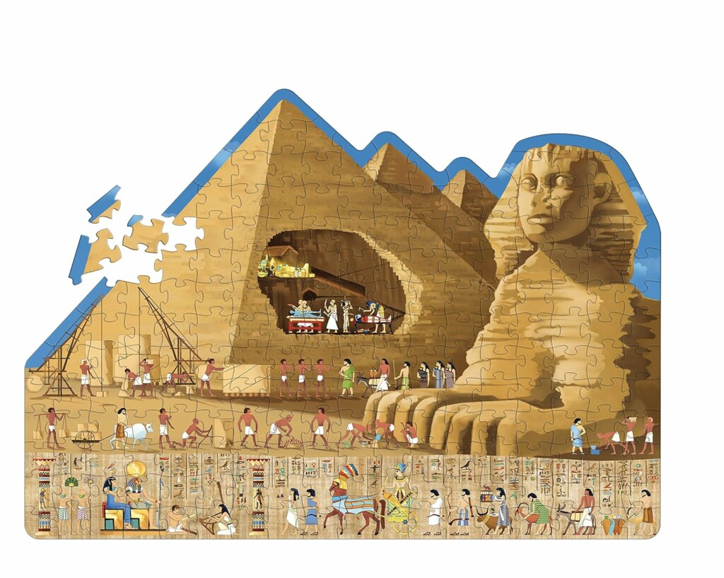 Voyage, découvre, explore - L'Egypte ancienne : ce puzzle pour les enfants à partir de 6 ans est une super activité pour apprendre en s'amusant. 