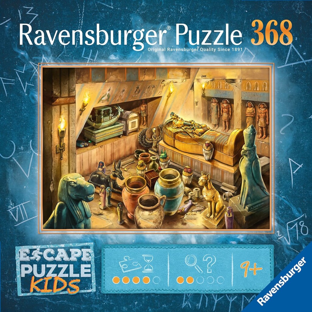 Ravensburger Puzzle Escape Puzzle Kids Tombeau égyptien : un mélange entre Puzzle et Escape Game pour enfant à partir de 9 ans. 