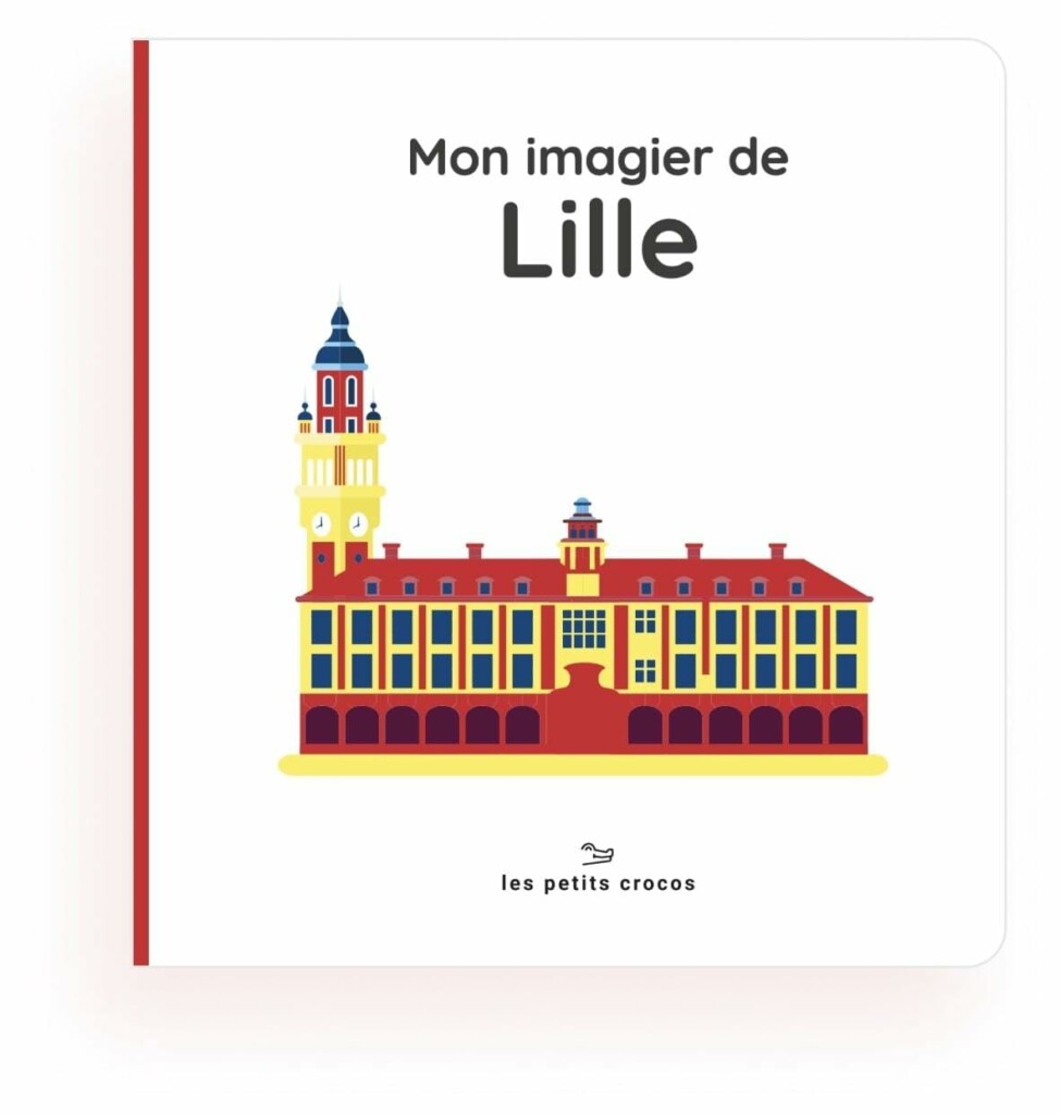 Mon imagier de Lille est un petit livre pour les bébés ou les jeunes enfants avec des images des monuments les plus célèbres de Lille, la capitale du Nord.