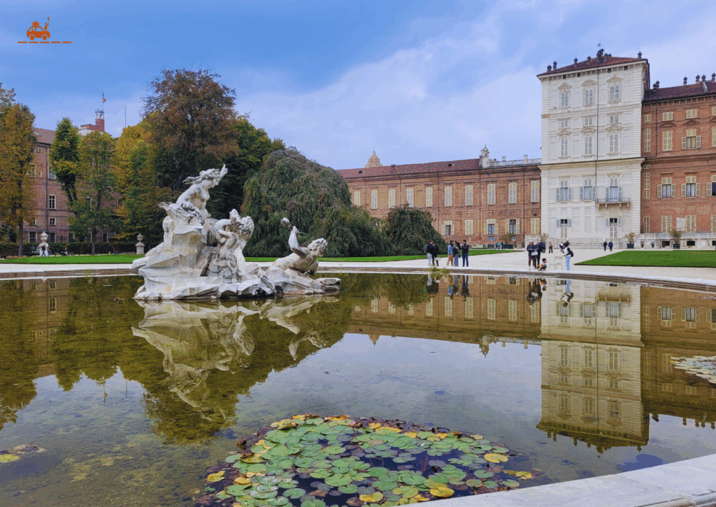 Se balader en famille dans les jardins du Palazzo Reale à Turin
