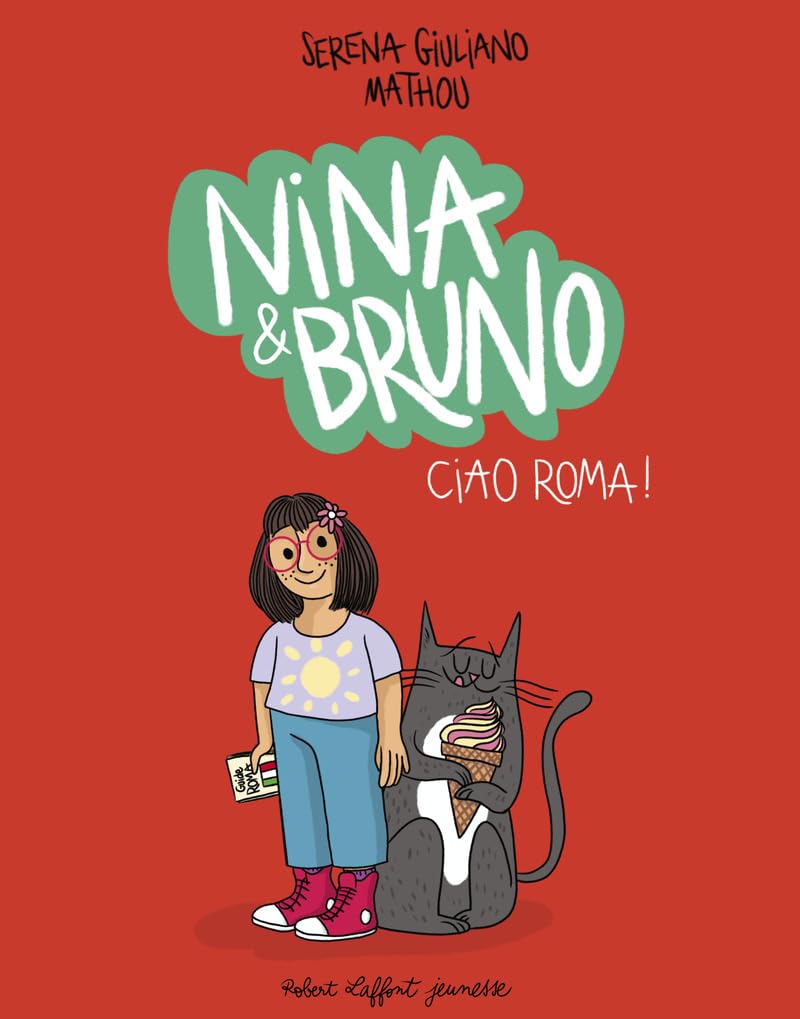 Couverture de la bande dessinée jeunesse Nina et Bruno Ciao Roma !