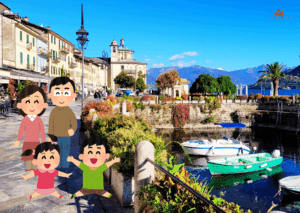 Balade en famille à Cannobio au bord du lac Majeur en Italie du Nord