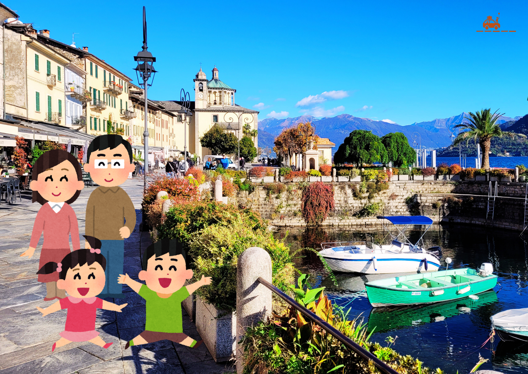 Balade en famille à Cannobio au bord du lac Majeur en Italie du Nord