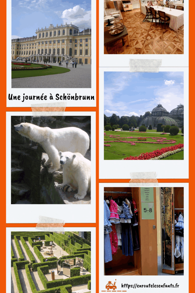 Une journée à Schönbrunn à Vienne permet de visiter le château, le musée des enfants, le zoo et les jardins.