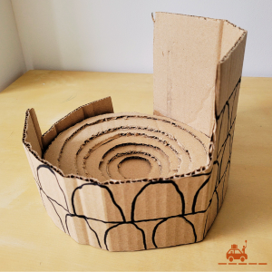 Colisée de Rome en carton - DIY pour enfant