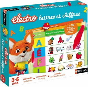 Electro lettres et chiffres Nathan - jeu éducatif pour enfant de 3 à 5 ans