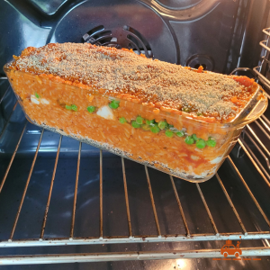 Faire cuire le sartu di riso au four