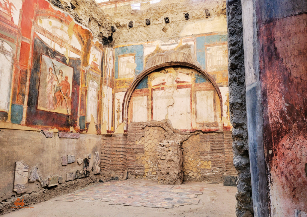 Intérieur d'une villa à Herculanum