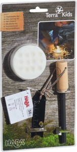 Pierre a feu Terra Kids Haba : un kit pour apprendre aux enfants à faire du feu dans la nature