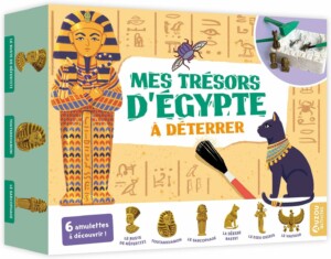 Mes trésors d'Egypte à déterrer (Auzou) : jeu de fouilles archéologiques pour enfants à partir de 5 ans