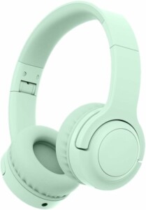 Casque audio Merlin adapté aux enfants pour écouter des histoires dans le train
