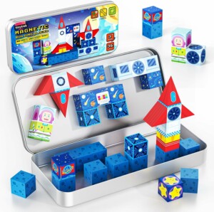 Jeu de construction magnétique de voyage pour enfants