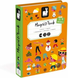 Magneti'Book Janod Les 4 saisons avec pièces magnétiques pour le train
