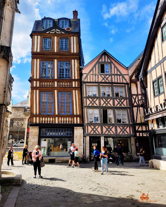 Les maisons penchées à colombage de Rouen que nous avons repérées lors de notre week-end en famille