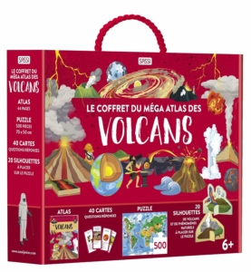 Le coffret du mega atlas des volcans est adapté aux enfants à partir de 6 ans