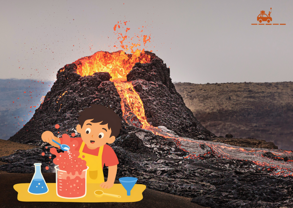 Livres jeux activités volcan enfants