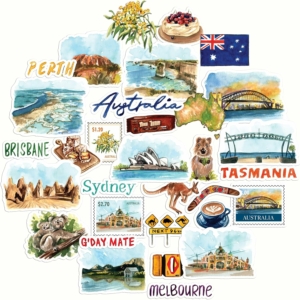Autocollants sur le thème de l'Australie