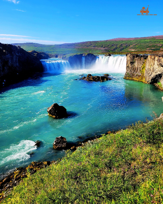 Godafoss, chute d"eau dans le Nord de l'Islande