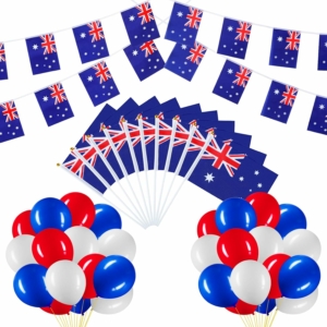 Kit de drapeaux australiens et de ballons aux couleurs de l'Australie