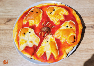 Recette de la pizza d'Halloween